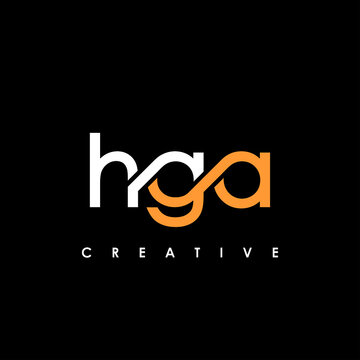HGA Letter Initial Logo Design Template Vector Illustration