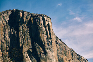 El Capitan Top Ridge Close Shot Yosemite National park