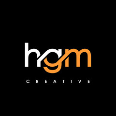HGM Letter Initial Logo Design Template Vector Illustration