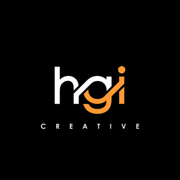 HGI Letter Initial Logo Design Template Vector Illustration