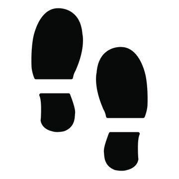 foot prints icons. foot prints symbol vector elements for infographic web.