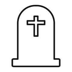 Fototapeta premium Tombstone icons. gravestone symbol vector elements for infographic web.