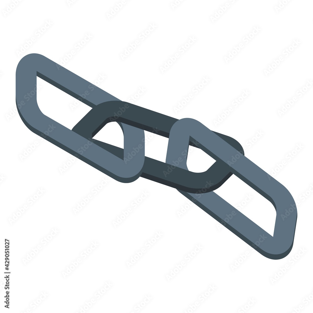 Poster url chain icon. isometric of url chain vector icon for web design isolated on white background