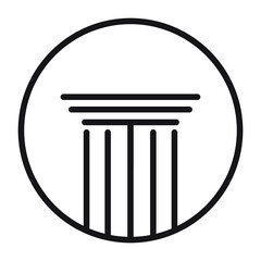 pillar icons . pillar pack symbol vector elements for infographic web.