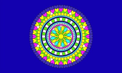 Simple Mandala Shape for Coloring. Vector Mandala. Floral. Flower. Oriental. Book Page