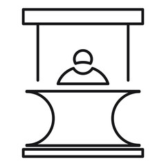 Promo stand icons . Promo stand pack symbol vector elements for infographic web.