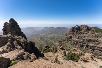 view from pico de las nieves on gran canaria