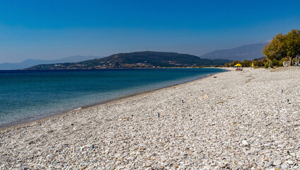 Kieselsteinstrand auf Samos