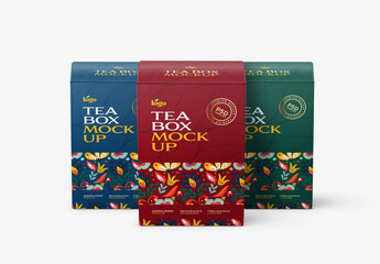 Tea Box Packaging Mockup