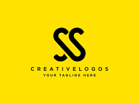 Letter SS Logo, Creative Alphabet SS Logo, Initials SS Logo, SS Letter Logo Vector Template