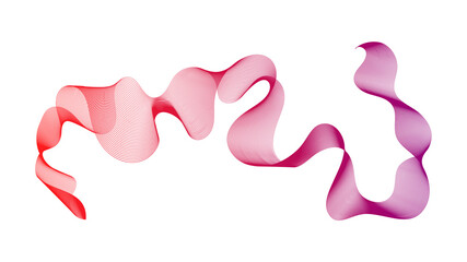 Abstract backdrop with wave gradient lines