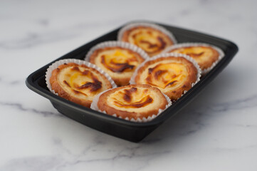 Tray of egg tarts