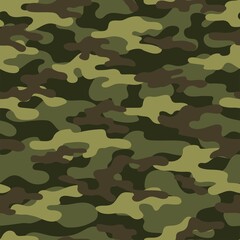 green military camouflage. vector seamless print. army camouflage for clothing or printing