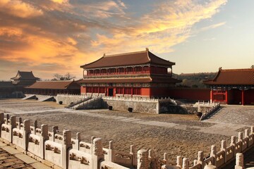 famous forbidden City in Beijing, China, Asia