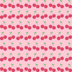 seamless pattern with cherries