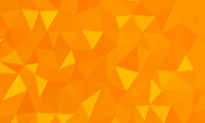 Orange polygonal background. Vector.