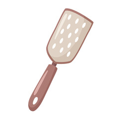 Vector illustration of a kitchen grater in a cartoon style. Isolated on white background. Kitchen tools.
