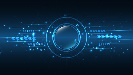 Technology background Hi-tech communication concept innovation abstract background vector illustration