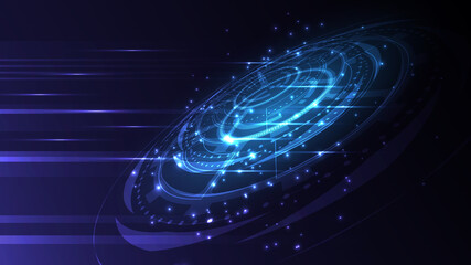 Technology background Hi-tech communication concept innovation abstract background vector illustration