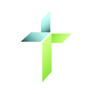 Contemporary Christian cross logo idea for a church or symbol