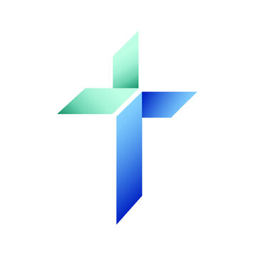 Contemporary Christian cross logo idea for a church or symbol