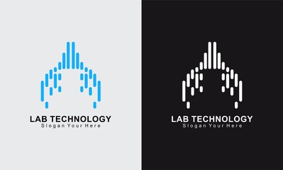 lab technology icon logo