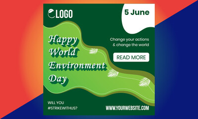 World environment day. World environment day concept. Green Eco Earth. World environment day vector illustration. World environment day background. world environment day card.