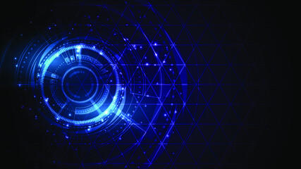 Technology background Hi-tech communication concept innovation abstract background vector illustration
