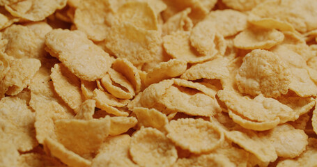 Pile of the cereal breakfast