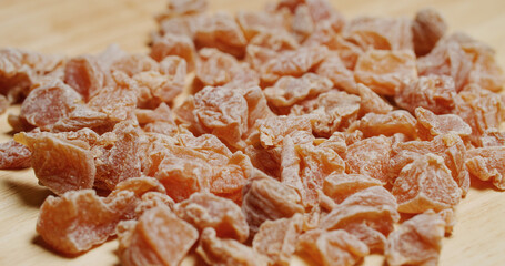 Stack of chinese style dry plum