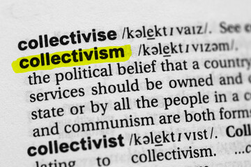 Highlighted word collectivism concept and meaning