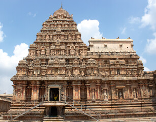 wonderfull Airavatesvara Temple, one of the  world UNESCO heritage  center in the India situated in Durasuram, Thanjavur,Tamil Nadu India,  it  Hindu temple of Dravidian architecture 