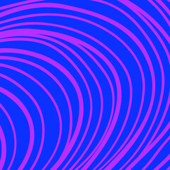 texture of organic curved lines in fuchsia color on blue background