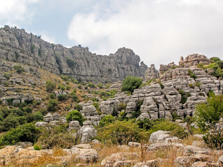 Torcal de Antequera, one the most important karst landscape in Europe, Antequera, Malaga, Andalusia, Spain