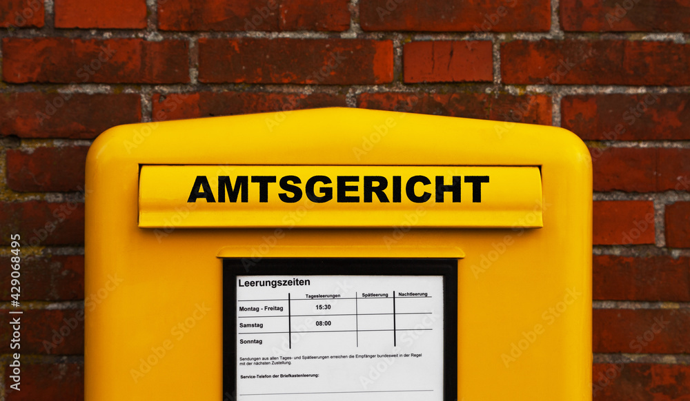 Poster amtsgericht briefkasten