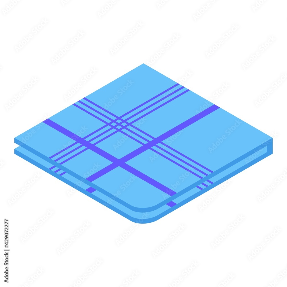 Poster soft handkerchief icon. isometric of soft handkerchief vector icon for web design isolated on white 