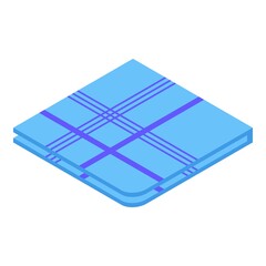Soft handkerchief icon. Isometric of Soft handkerchief vector icon for web design isolated on white background