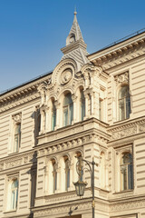 Architectural elements of historical landmarks St. Petersburg.