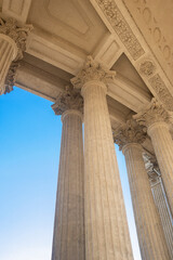  Columns of the Kazan Cathedral in the central historical part of St. Petersburg