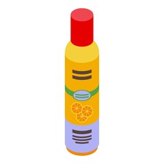 Orange air freshener icon. Isometric of Orange air freshener vector icon for web design isolated on white background