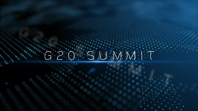 G20 intro futuristic modern animation