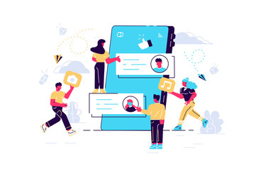 Internet content creation and blogging in social networks