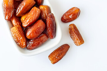 date fruits isolated on white background