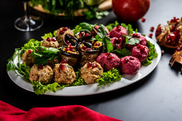 Caucasian cuisine. Georgian dishes. Cuisine of the peoples of the Caucasus. Georgian food.