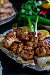 Caucasian cuisine. Georgian dishes. Cuisine of the peoples of the Caucasus. Georgian food.