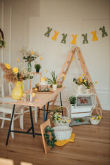 easter decoration with easter decorations