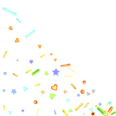 Sprinkles grainy. Cupcake donuts background.