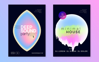 Naklejka premium Summer fest flyer and music poster.