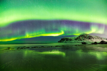 Polarlichter am Himmel von Norwegen