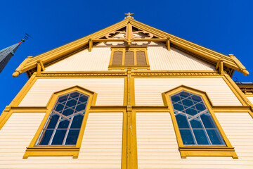 Kirche auf den Lofoten, Norwegen